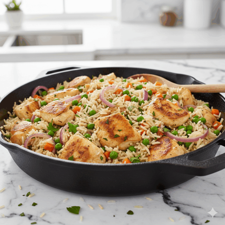 Affordable One Pot Chicken and Rice Meal (Family-Friendly)