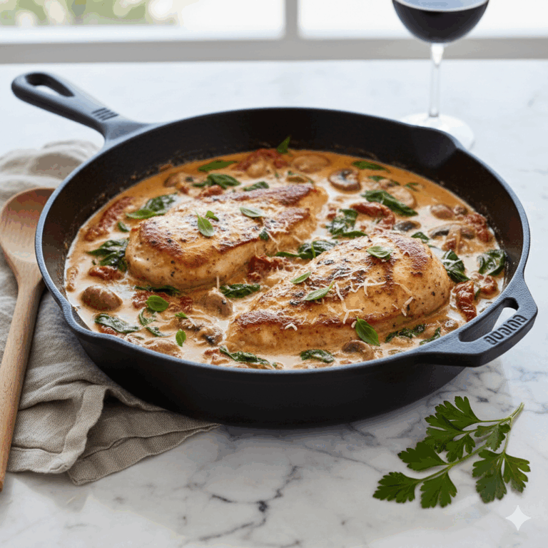One-Pot Creamy Tuscan Chicken (Easy 30-Minute Dinner)