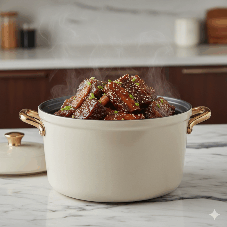 Crockpot Korean Short Ribs (Easy Slow Cooker Recipe, Fall-Off-the-Bone)