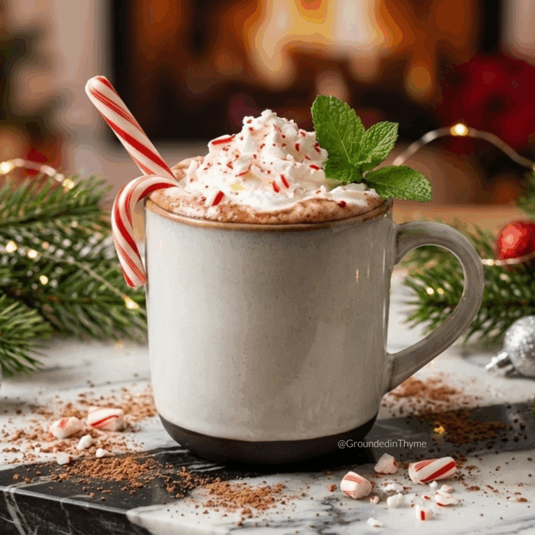 Homemade Peppermint Hot Chocolate (Rich & Festive)