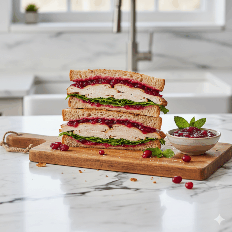 Turkey Cranberry Sandwich –  A Great Way to Use Leftover Turkey