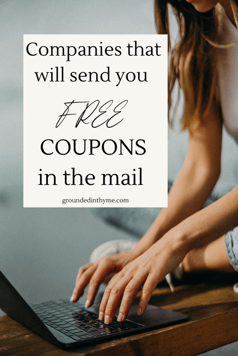 Companies that will send free coupons in the mail